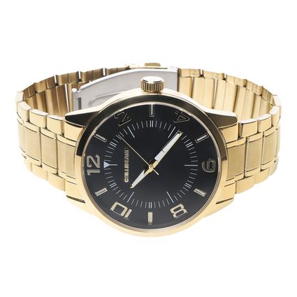 RE.MT.1811-2121.1 Relogio Analogico Masculino Chilli Beans Metal Dourado -1-